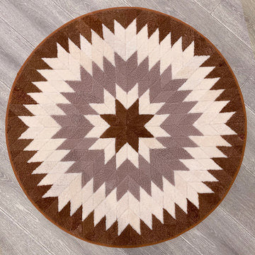 Round Sheepskin Carpet 3.2ft